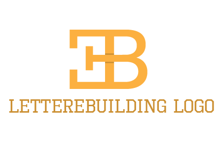 letter B forming letter E