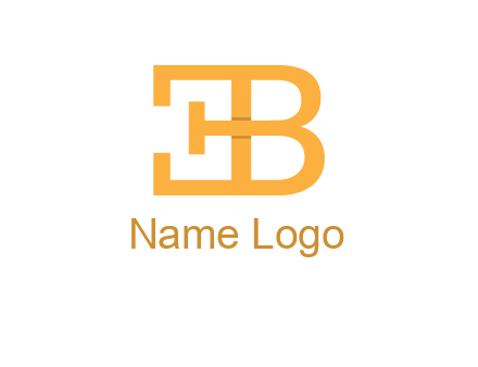 letter B forming letter E