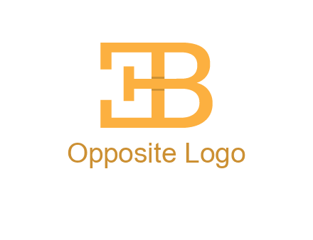 letter B forming letter E