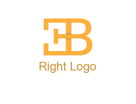 letter B forming letter E