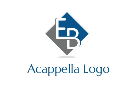 Letters EB are in Rhombus shape logo