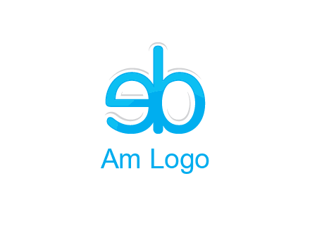 letter BE joined together