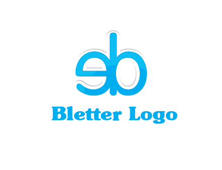 letter BE joined together