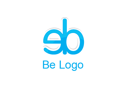 letter BE joined together