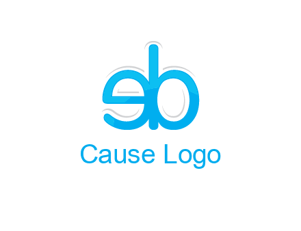 letter BE joined together