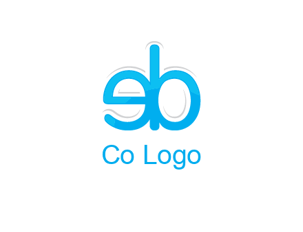 letter BE joined together