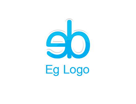 letter BE joined together