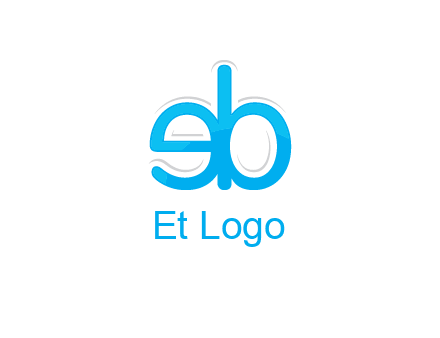 letter BE joined together