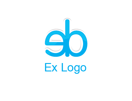 letter BE joined together