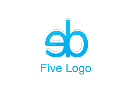 letter BE joined together