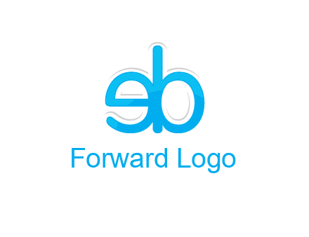 letter BE joined together