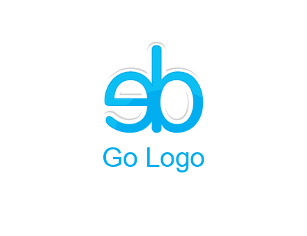 letter BE joined together