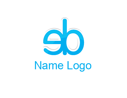 letter BE joined together