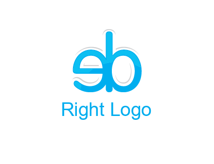 letter BE joined together