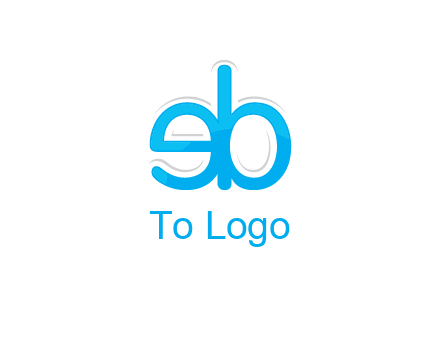 letter BE joined together