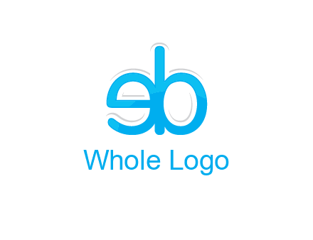 letter BE joined together