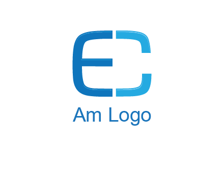 letter C forming letter E