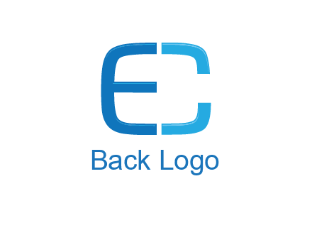 letter C forming letter E