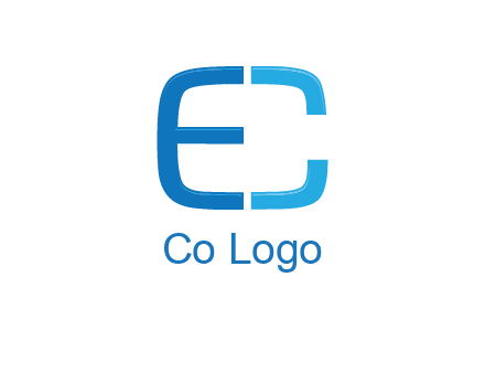 letter C forming letter E