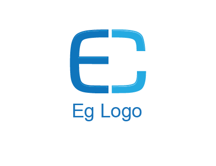 letter C forming letter E