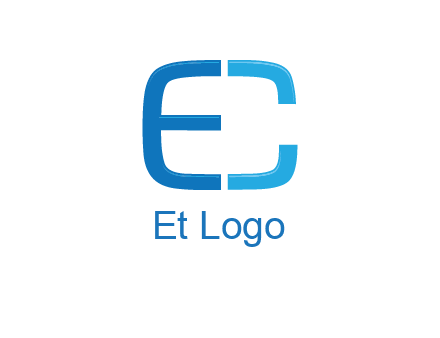 letter C forming letter E