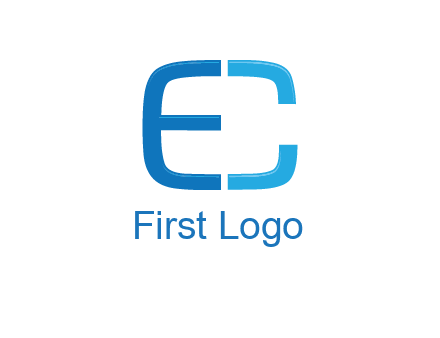 letter C forming letter E