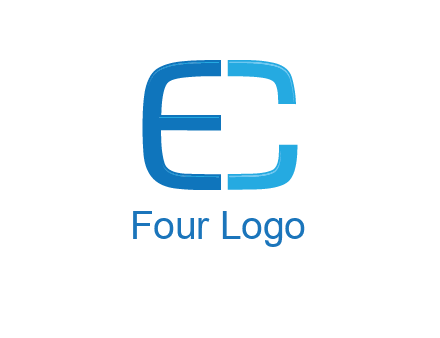 letter C forming letter E