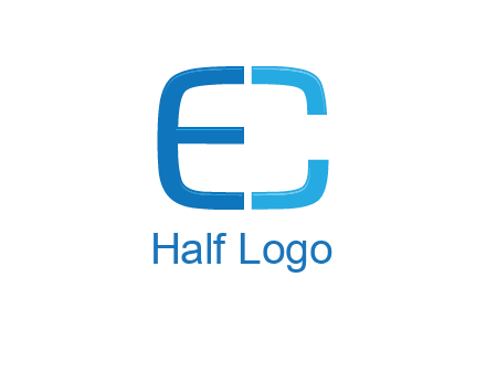letter C forming letter E