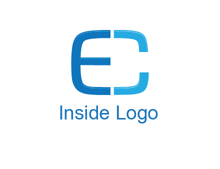 letter C forming letter E