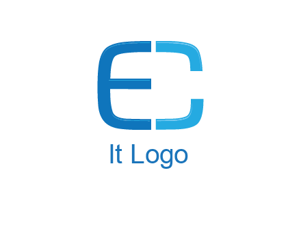 letter C forming letter E