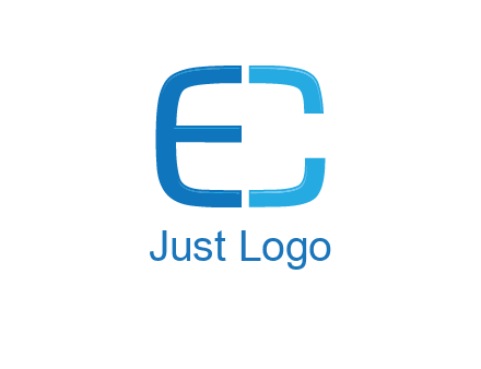 letter C forming letter E