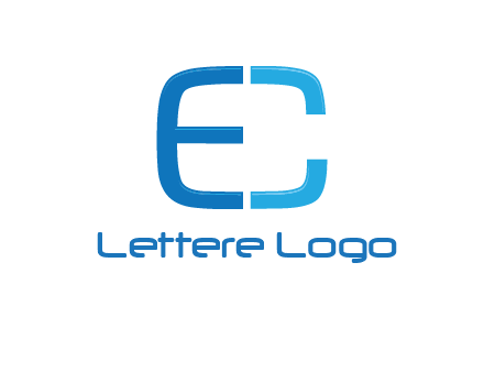 letter C forming letter E