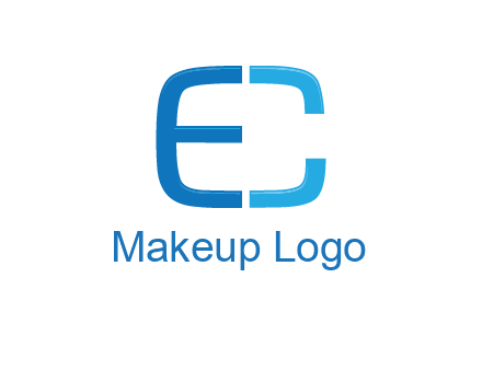 letter C forming letter E