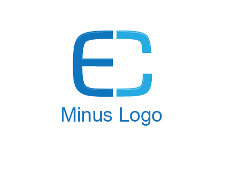 letter C forming letter E
