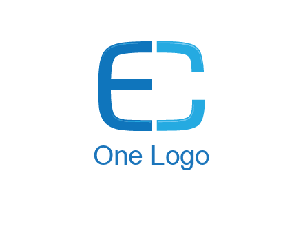 letter C forming letter E
