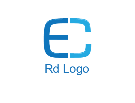 letter C forming letter E