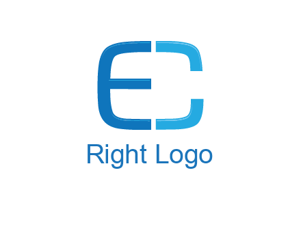 letter C forming letter E