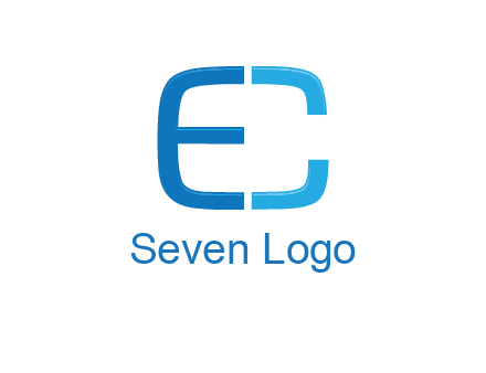 letter C forming letter E