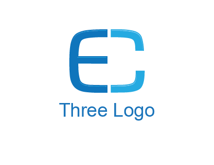 letter C forming letter E