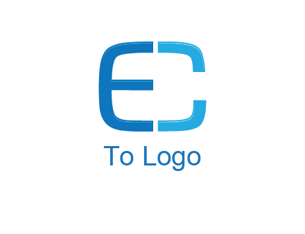 letter C forming letter E