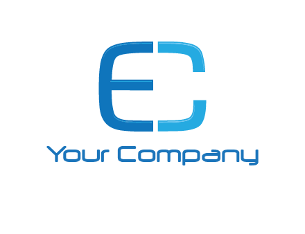 letter C forming letter E