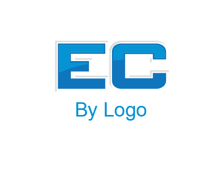 letter EC modern logo