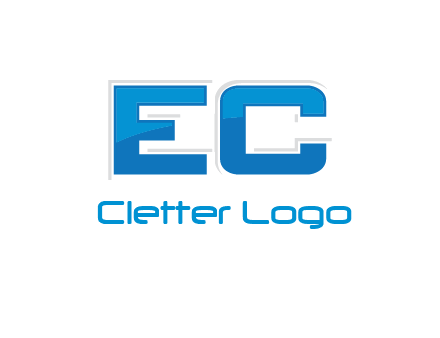 letter EC modern logo