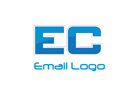 letter EC modern logo