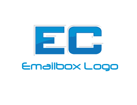 letter EC modern logo