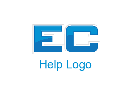 letter EC modern logo