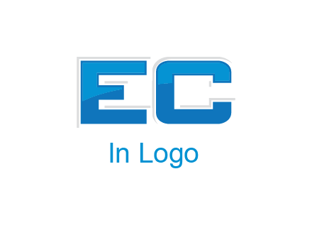 letter EC modern logo
