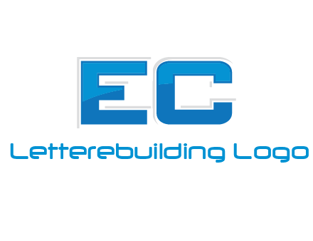 letter EC modern logo