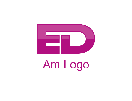 letter E and letter D together