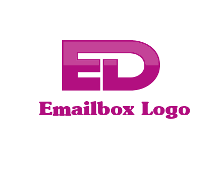 letter E and letter D together